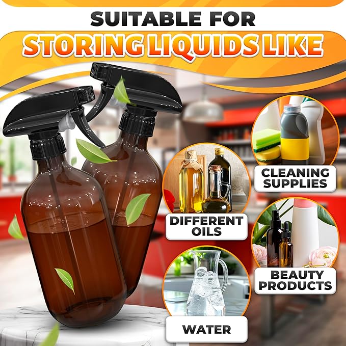 4Pcs Spray Nozzle for Bottles – Spray Bottle Nozzle Replacement for Restoring Broken Sprayers – Adjustable Tube, Mist & Stream Modes, Secure Fit Design | Home Cleaning, Garden Watering & Daily Use Kit