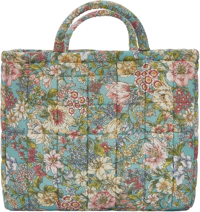 Boho Fabric Storage Basket, Large Capacity Laundry Basket, 12.2'' x 10.23'' x 10.23'' Collapsible Laundry Hamper with Easy Carry Handles (D Multi-Color 16, L)