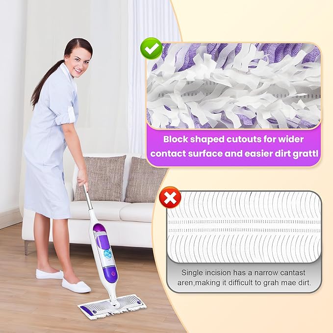 40 Cout Power Mop Pads Refills for Powermop , Multi-Surface Disposablen swiffer Power Mop Pads，Unscented Spray Cleaning Repalcement Pads Refill