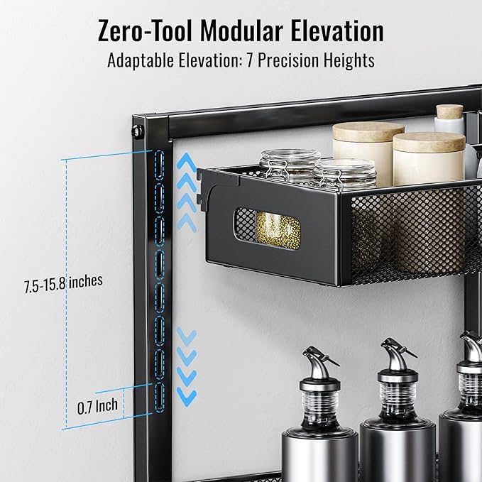TISTAYA 2 Pack Under Sink Organizer and Storage, Metal Under Kitchen Sink Organizer, Slide Out Bathroom Organizers and Storage, Undersink Organizers for Kitchen Bathroom Cabinet