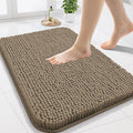 Arotive Bathroom Rugs 24x16, Extra Soft Absorbent Shaggy Chenille Bath Rugs, Machine Washable Rubber Backing Non-Slip Bath Mats for Bathroom Floor Tub and Shower, Home Decor Accessories, Camel