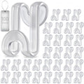 100Pcs Clothes Hanger Connector Hooks, Plastic Space Saving Heavy Duty Hanger Extender Clips for Closet Organizers, Clear