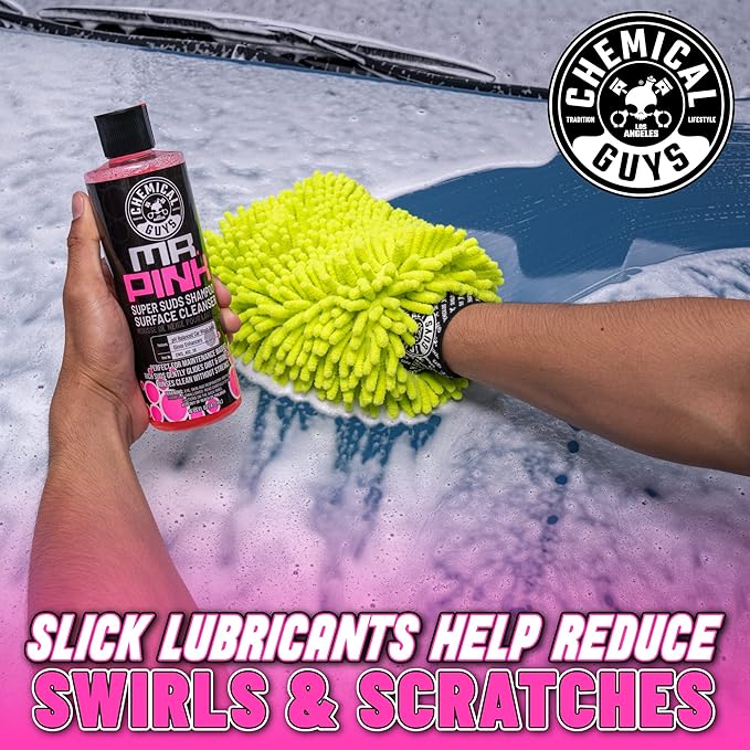 Chemical Guys Mr. Pink Car Wash Soap - 64 oz Super Suds Foaming Car Wash Soap for Cannon, Blaster, or Bucket Washing - pH Balanced, Safe on Wax, Sealant, Ceramic, and Clear Coat Finishes