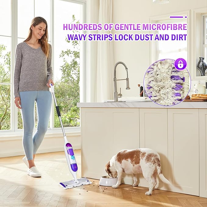 30 Pack Disposable Moping Pads Refills for Power Mop™ Multi-Surface Mop and for PowerMop™ Wood Mop, Replacement Mop Pads for Floor Cleaning
