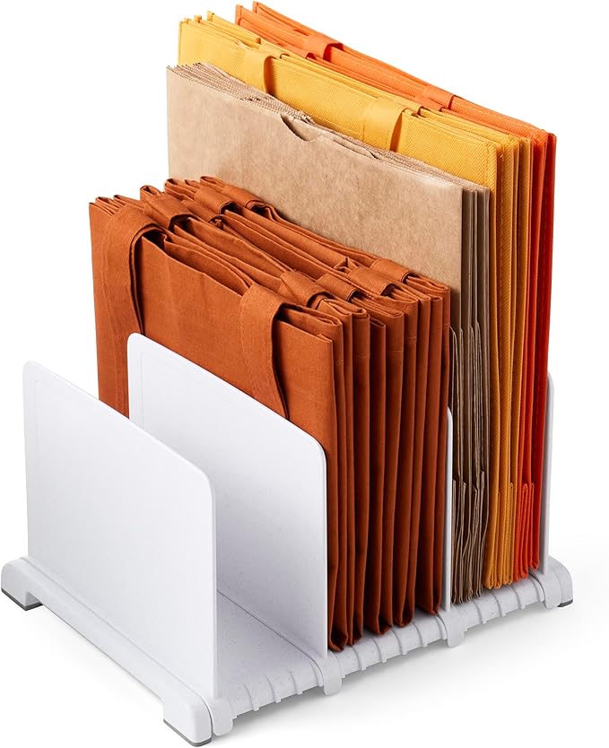 YouCopia StoraBag Reusable Shopping Bag Organizer, Adjustable Shelf Dividers for 20+ Tote, Cloth, Grocery and Lunch Bags