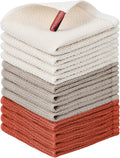 Niallant 12 Pack Cotton Waffle Weave Dish Towels, Soft & Absorbent Kitchen Dish Rags, 12x12 Inch