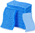 8 PCS Dish Sponges Kitchen, Premium Blue Dish Washing Kitchen Sponge, Compressed Cleaning Sponges for Cleaning Kitchen and Bathroom, Non Scratch Scrub Sponge, Cleans Quickly and Well