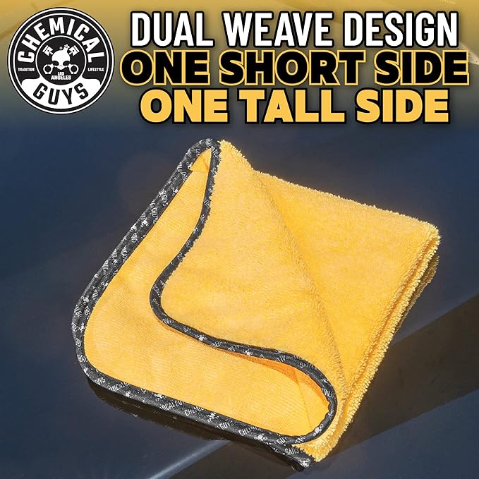 Chemical Guys Miracle Dryer Microfiber Drying Towel 2 Pack (36" x 25") - Super Absorbent and Scratch-Free Drying for Cars, Trucks, and SUVs (MIC72102)