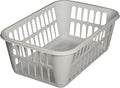 STERILITE Medium Plastic Basket, White, Pack of 12