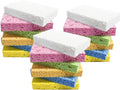 ARCLIBER Cleaning Scrub Sponge,Cellulose Non-Scratch for Kitchen,Bathroom,Cars,Colorful Compressed Sponge (18 Pack)