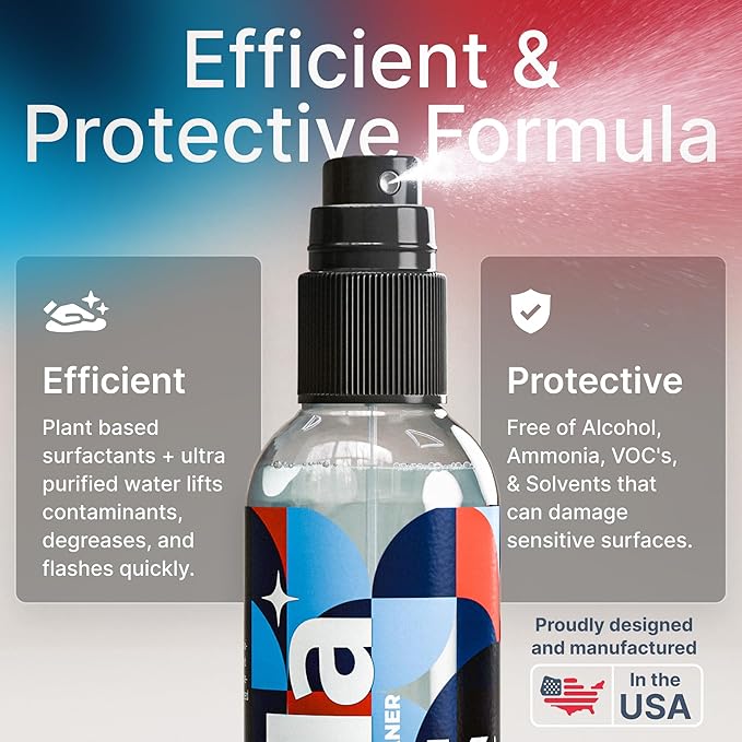 Koala Eyeglass Lens Cleaner Spray Kit | (2x) Glasses Cleaner Bottle + (2x) Microfiber Cloth | Alcohol Free Eyeglasses, Screen, and Camera Cleaning Kit | Made in USA (4 Piece Set)