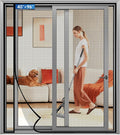 Magnetic Screen Door Left Right Side Opening Upgraded PET Mesh Greater Than Fiberglass and Polyester,Keep Bugs Out,Pet & Kid Friendly,Suitable for Sliding Doors,Patio French Doors-40" X 96"