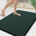 Arotive Bathroom Rugs 36x24, Extra Soft Absorbent Shaggy Chenille Bath Rugs, Machine Washable Rubber Backing Non-Slip Bath Mats for Bathroom Floor Tub and Shower, Home Decor Accessories,Blackish Green