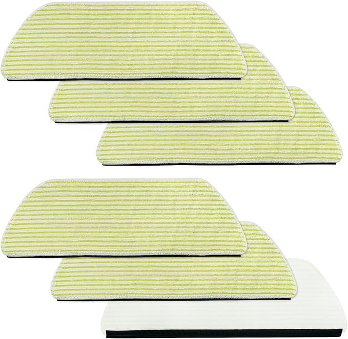 6 Pack Microfiber Vacmop Replacement Pads Compatible with Shark AV2800ZE RV2820YE AV2810YS RV2820ZE AV2820S PowerDetect NeverTouch Robot Vacuum Cleaner,Reusable Mop Vac Pads Vac Mop Pads Refills