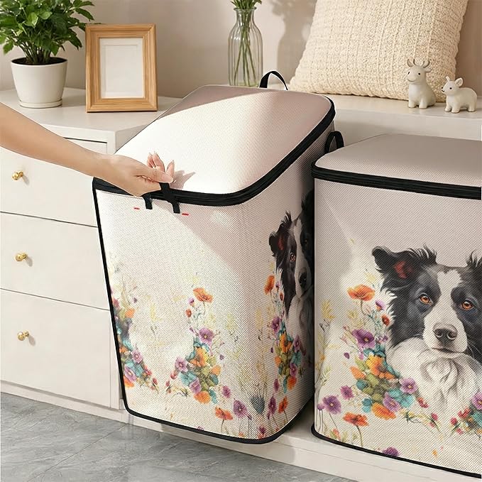 2pcs closet organizers and storage under bed,clothing blanket sweater sheet bedding comforter duvet quilt pillow toy storage bags with lids,dorm room essentials for containers 95L
