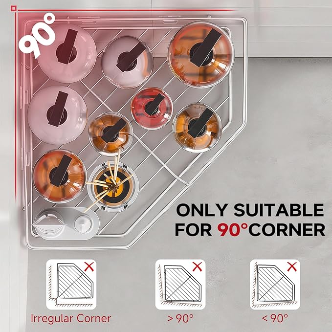 Corner Shower Caddy, 5-Pack Adhesive Shower Corner Organizer Shelves, No Drilling Stainless Steel Shower Storage Rack with Soap&Toothpaste Holder for Bathroom, Dorm and Kitchen (silver)
