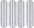 4Pcs Mop Replacement Pads, Compatible with H2prO Flat Mop System Universal Mop Pads Mop Head Refills Washable Wet Mop,Replacment for H2prO Size Mops
