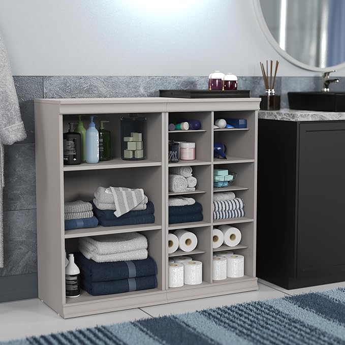 ClosetMaid Modular Storage Shelf Unit with 3-Shelves, Taupe