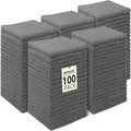 Washcloths Bulk - 100 Pack - Face Towels (12" x 12"), Highly Soft Wash Cloths and Hand Towels, Fast Drying Multi-Purpose Microfiber Cleansing Cloths for Bathroom, Hotel, Spa, and Salon - Grey