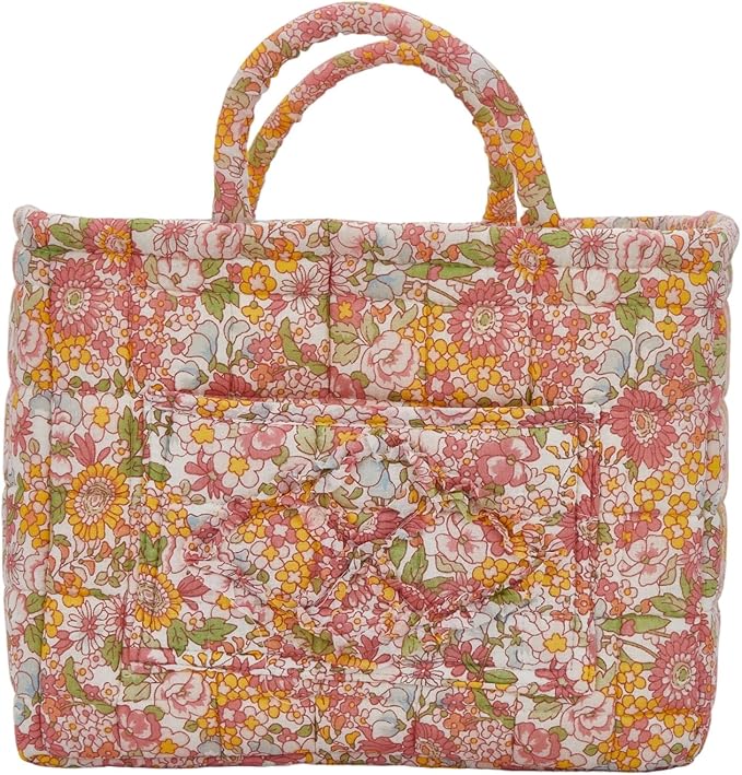 Boho Fabric Storage Basket, Large Capacity Laundry Basket, 12.2'' x 10.23'' x 10.23'' Collapsible Laundry Hamper with Easy Carry Handles (C Multi-Color 3, L)