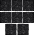 8pcs Microfiber Cleaning Cloth for Glass and Car 30x30cm Black Reusable Lint-Free Window and Mirror Wiping Towels Household Cleaning Supplies