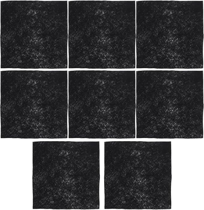 8pcs Microfiber Cleaning Cloth for Glass and Car 30x30cm Black Reusable Lint-Free Window and Mirror Wiping Towels Household Cleaning Supplies
