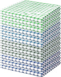 Nialnant 12 Pack Kitchen Dish Rags,100% Cotton Soft Absorbent Quick Drying Dish Cloths for Kitchen,Washing Dishes,Cleaning rags-11 x 11In