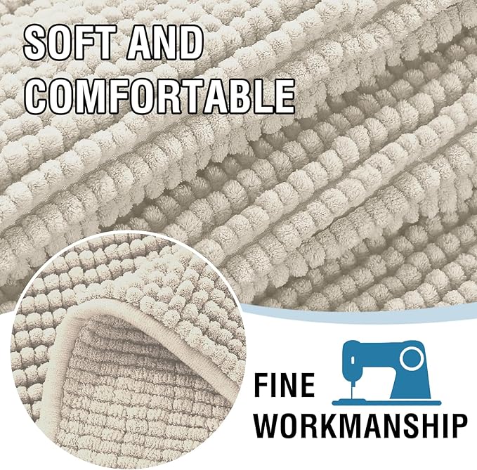 H.VERSAILTEX Plush Chenille Dog Bed Cover Thick Soft Sofa Cover for 3 Cushion Couch Anti Slip Couch Cover Furniture Protector for Dog, Pet, Cat (35" x 74", Island Fossi)