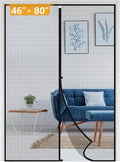 yotache Magnetic Screen Door Fits Door Size 46 x 80, Screen Size 48" x 81" Strong Magnet for Walk Through Sliding Door Black
