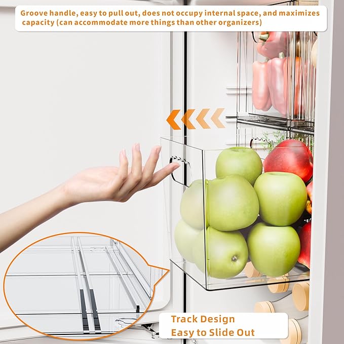 Yieach 2 Pack Baby Bottle Organizer for Countertop,Large Stackable Storage Bins Under The Sink,Acrylic Drawer Organizer and Baby Bottle Station Organization,Clear Plastic Drawer for Pump Parts Storage