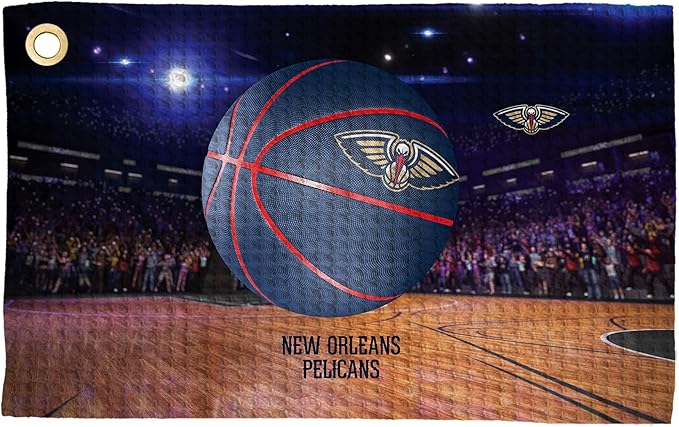 Northwest NBA Golf Towel – Official Licensed Microfiber Waffle Fabric, Absorbent 16x25 in Club Cleaning Accessory