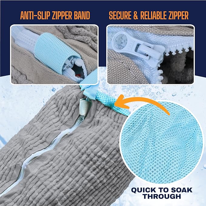 Shoe Washing Machine Bag, Laundry Shoe Bag for Washing Machine, Reusable Washing Bags for Washer and Dryer, 2 Pack Grey Shoe Washing Bag for Sneakers, Trainers & Tennis Shoes