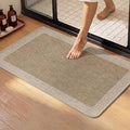 YDKGL Bathroom Rugs, Ultra Thin Bath Mat Fit Under Door Super Absorbent Quick Dry Non Slip Washable Bath Rugs, Rubber Backing Shower Mat Outside Shower