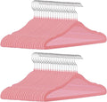 GoodtoU Kids Hangers Velvet 50 Pack 14" - Kids Felt Hangers Non Slip Toddler Hanger Childrens Hanger for Kid