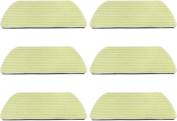6 Pack Microfiber Vacmop Replacement Pads Compatible with Shark AV2800ZE RV2820YE AV2810YS RV2820ZE AV2820S PowerDetect NeverTouch Robot Vacuum Cleaner,Reusable Mop Vac Pads Vac Mop Pads Refills