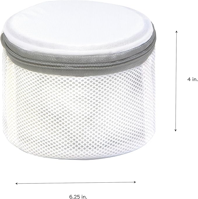 Bra Wash Bag | Laundry | Washing and Drying | Holds 4 Full Size Bras | Panties | Socks| Micro Mesh Fabric