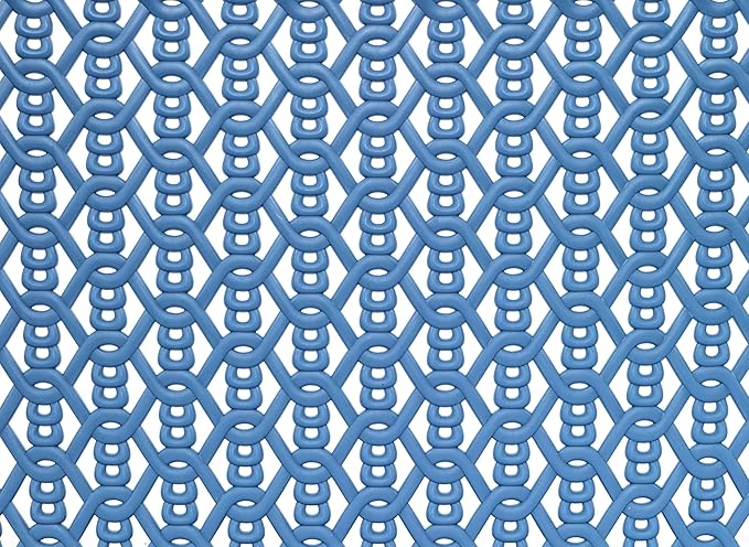 Whitmor Resin Form Tote Link Stitch, Small, DARK BLUE，4 Pack
