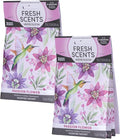 Fresh Scents Scented Sachets | Passion Flower | Tropical Floral Home Fragrance | Long Lasting (Up to 6 Months) | Air Freshener for Closets, Drawers, & Cars | 6 Pack