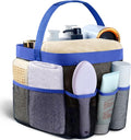 Attmu Mesh Shower Caddy Portable for College Dorm Room Essentials with 8 Pockets, Hanging Shower Caddy Dorm Basket, Quick Dry Shower Bag for Bathroom