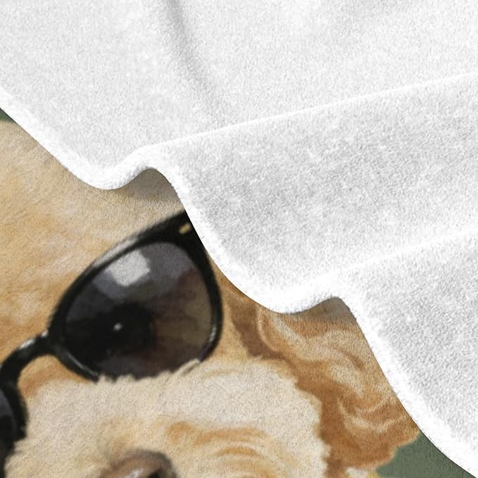 Custom Pet Portrait Blanket Personalized Fleece Throw Blankets with Dog Cat Watercolor Photo & Name Cute Cozy Soft Warm Unique Gift Ideas for Pets Lover Dog's Dad Mom