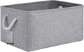 Large Storage Baskets- 15.7x11.8x8.26 inch Storage Bins for Shelves and Closet Organizing, Foldable Fabric Bin for Home Organization Clothes and Laundry (1-Pack, Gray)