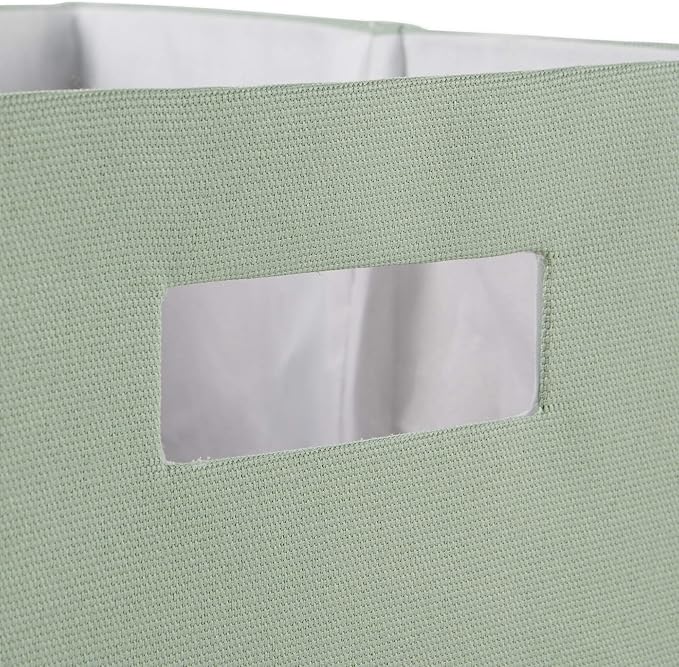 DII Collapsible Polyester Storage Cube, Solid, Lightweight and Durable, Small Square, 11x11x11, Mint