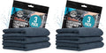 Chemical Guys Workhorse Professional Grade Microfiber Towels for Cars - Black 16x16 Inch Microfiber Cleaning Cloths for Home & Pet Drying, Soft & Scratch-Free, Drying & Cleaning, 3 Count (Pack of 2)