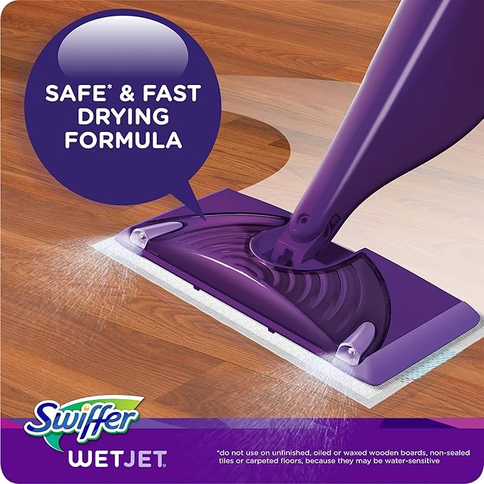 Swiffer FBA_23679CT WetJet Multi Purpose Solution 42.31.25 ozliter, Multicolor, Open Window Fresh Scent, 42.2 Fl Oz
