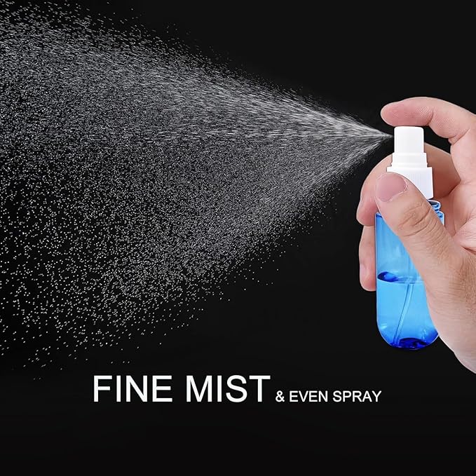 YOCASII 3PCS Alcohol Spray Bottle, 2oz Travel Containers, Mini Spray Bottle and Travel Spray Bottles, Fine Mist Spray Bottles for Hair Spray, Toners & Face