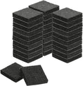 uxcell Felt Furniture Pads, 32Pcs 0.98" x 0.98" Adhesive Backed Felt Non-Slip Anti-Scratch Chair Leg Protectors for Protecting Hardwood Floor, Black