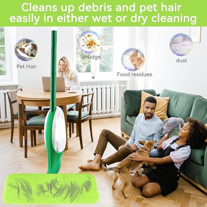Mop Head Replacement for Libman Freedom Spray Mop - Washable Reusable Wet & Dry Cleaning - Microfiber Spray Mop Pads Refill for Multi-Surface Floor -7 Pack (Colorful)