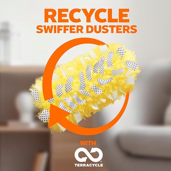 Swiffer Dusters Refill for Cleaning, Feather & Microfiber Duster Disposable Alternative, for Dusting Furniture, Blinds, Ceiling Fans, Walls, Helps Remove Allergens, Heavy Duty, Unscented, 11ct