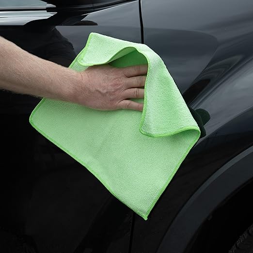 Stalwart Microfiber Cleaning Cloth Set - 24-Pack of Microfiber Towels for Cars, Home, and Kitchen - Lint-Free Absorbent 12.6-Inch Cleaning Rags