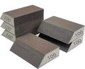 6 Pack Sanding Sponge, 100 Grit Sanding Blocks Assortment,Washable and Reusable for Wood Drywall Metal Home(100 Grit)
